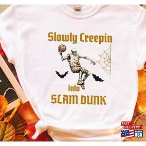 Halloween Basketball Shirt Skeleton For Classic Tshirt